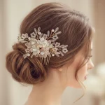 épingle cheveux mariage blanche