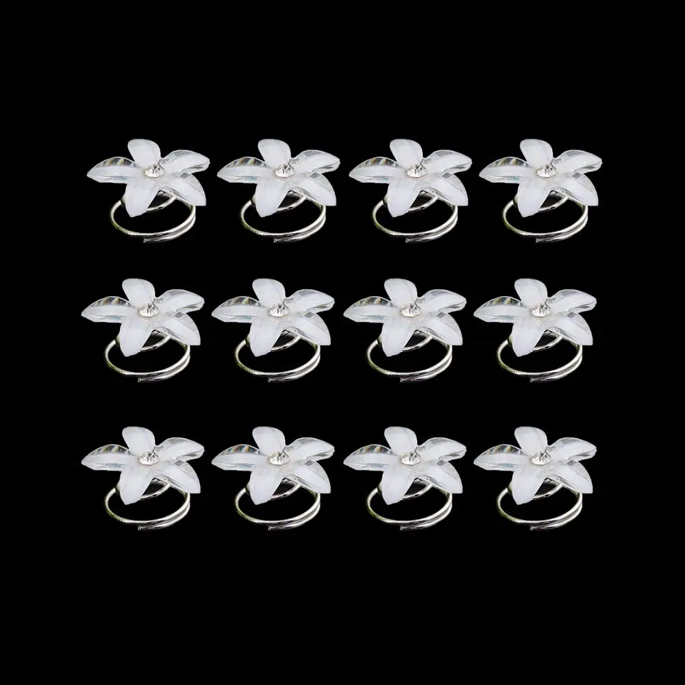 Epingle Cheveux Spirale Fleurs