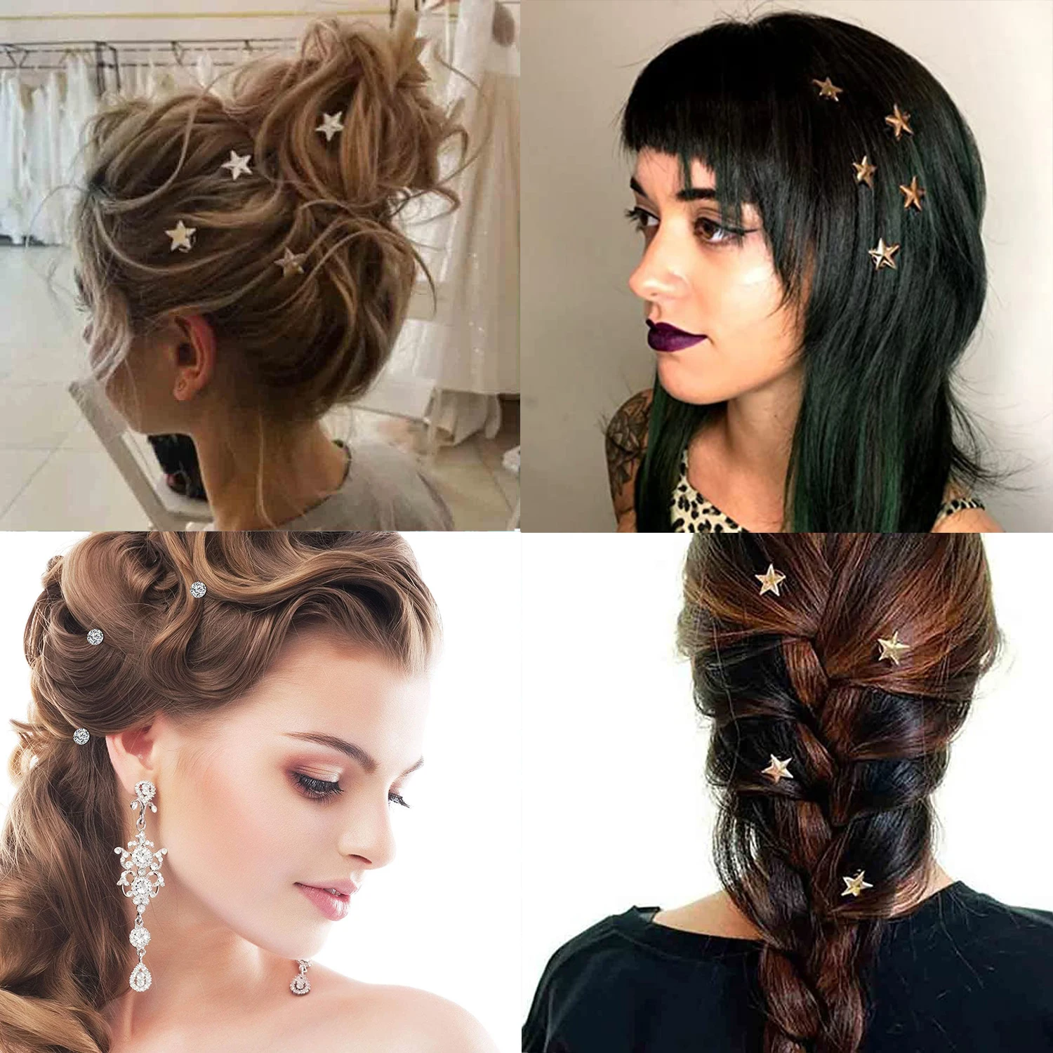 Accessoire cheveux doré spirale