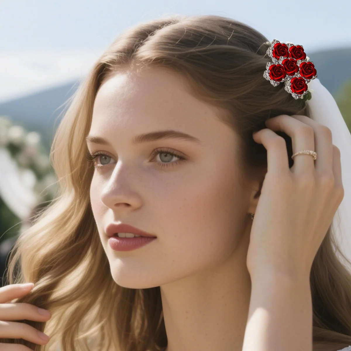 accessoire cristal pour cheveux