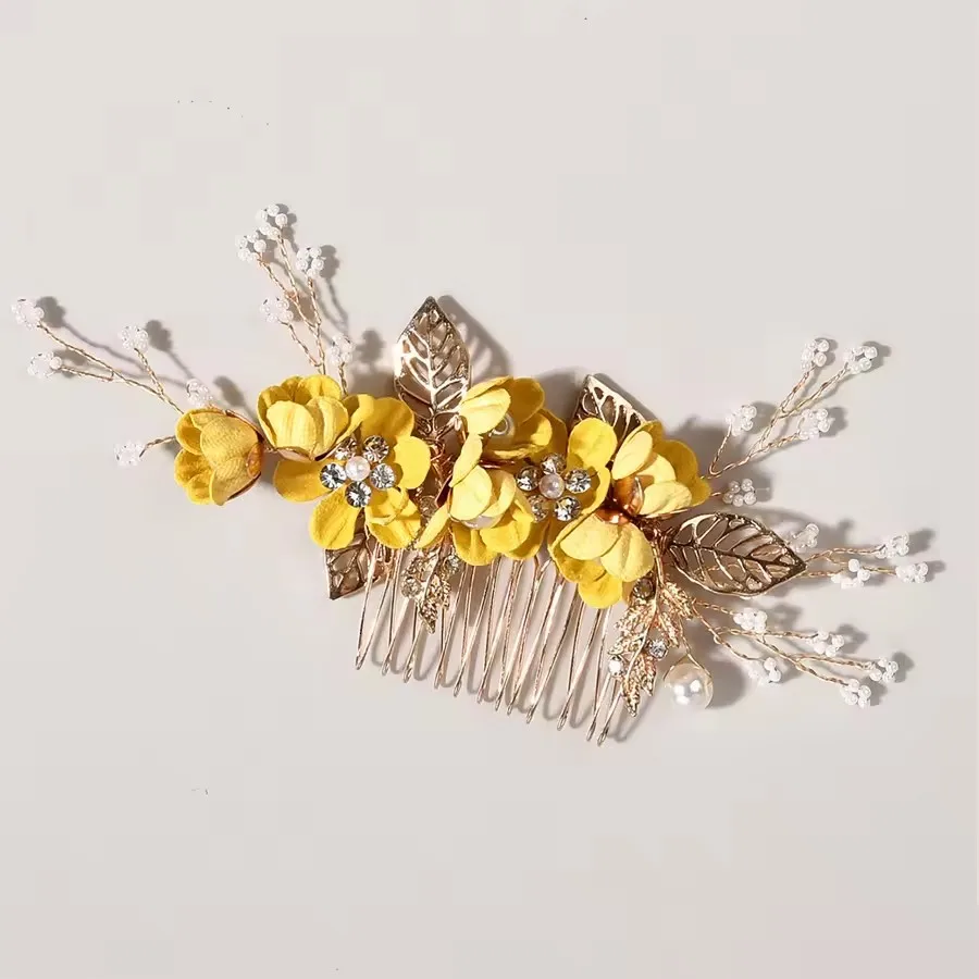 Bijoux floral scintillant