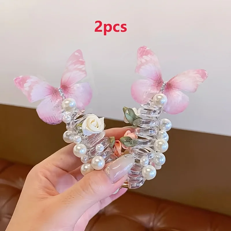 Papillons féeriques sur épingle spirale