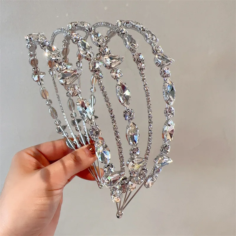 épingle cheveux multi-couche cristaux