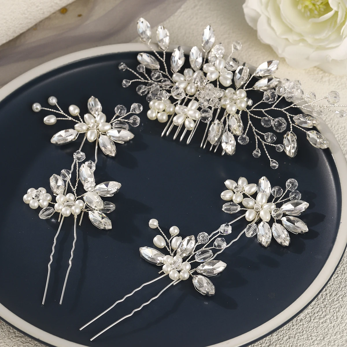 accessoire cheveux mariage en métal doré