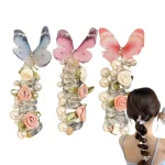 Epingle a Cheveux Spirale avec motifs papillons