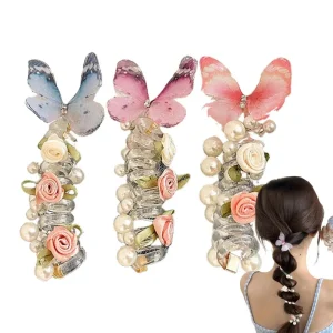 Epingle a Cheveux Spirale avec motifs papillons