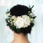 Set d'épingles à cheveux fleurs séchées