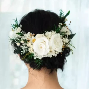 Set d'épingles à cheveux fleurs séchées
