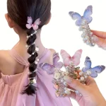Epingle a Cheveux Spirale avec papillons