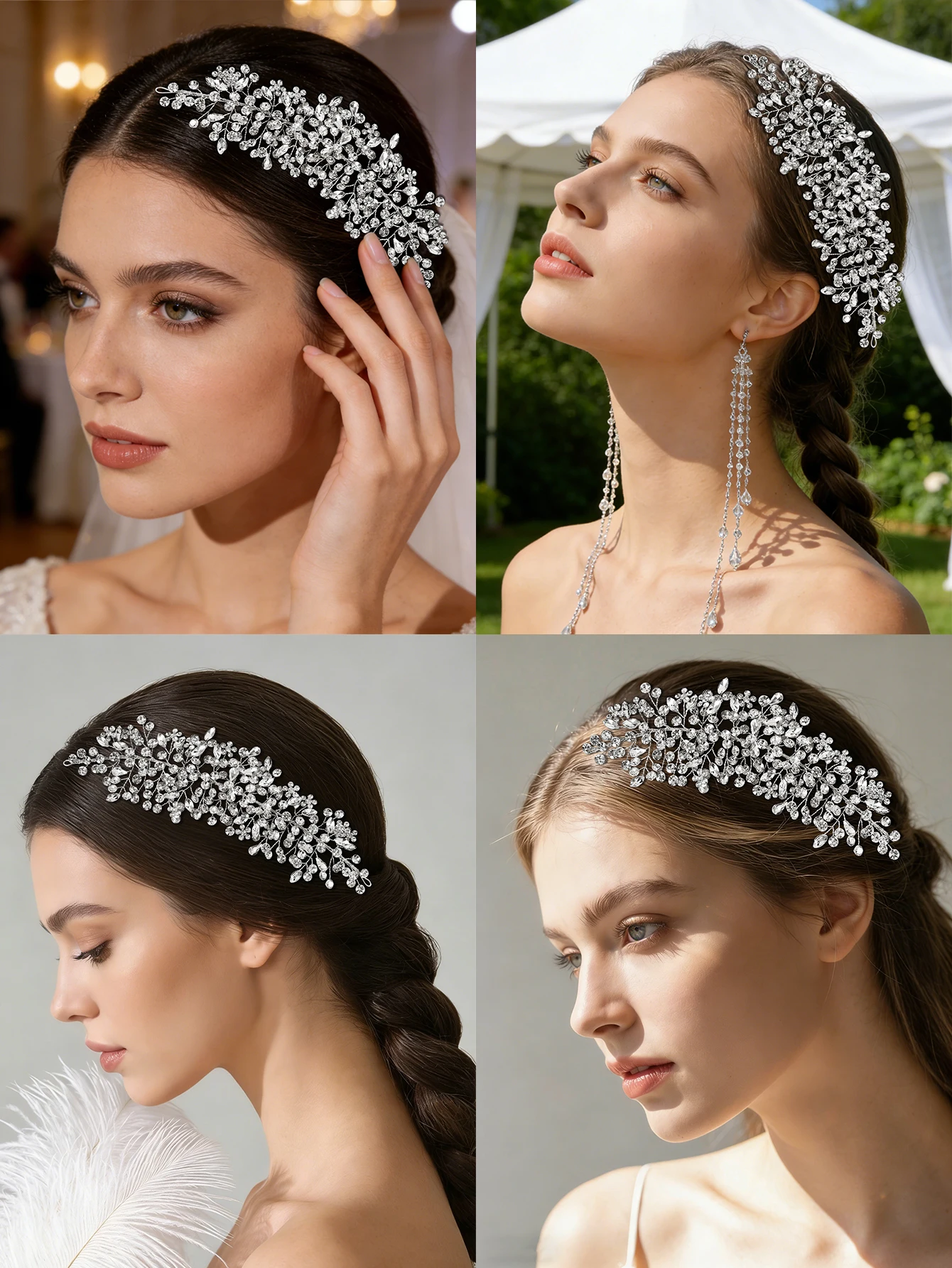 Éclatantes épingles cheveux mariage