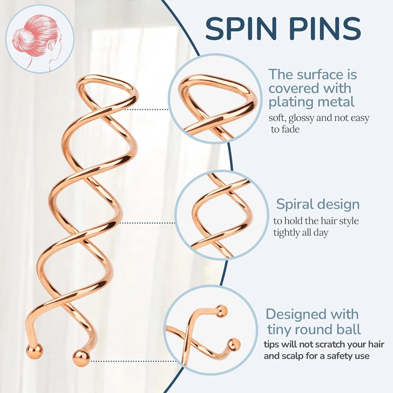 Fixation Chignon spirale