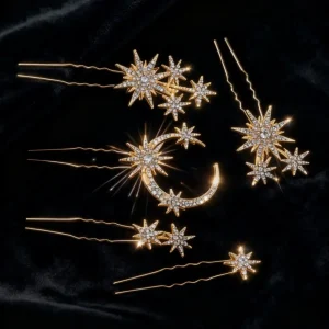 épingle cheveux avec strass
