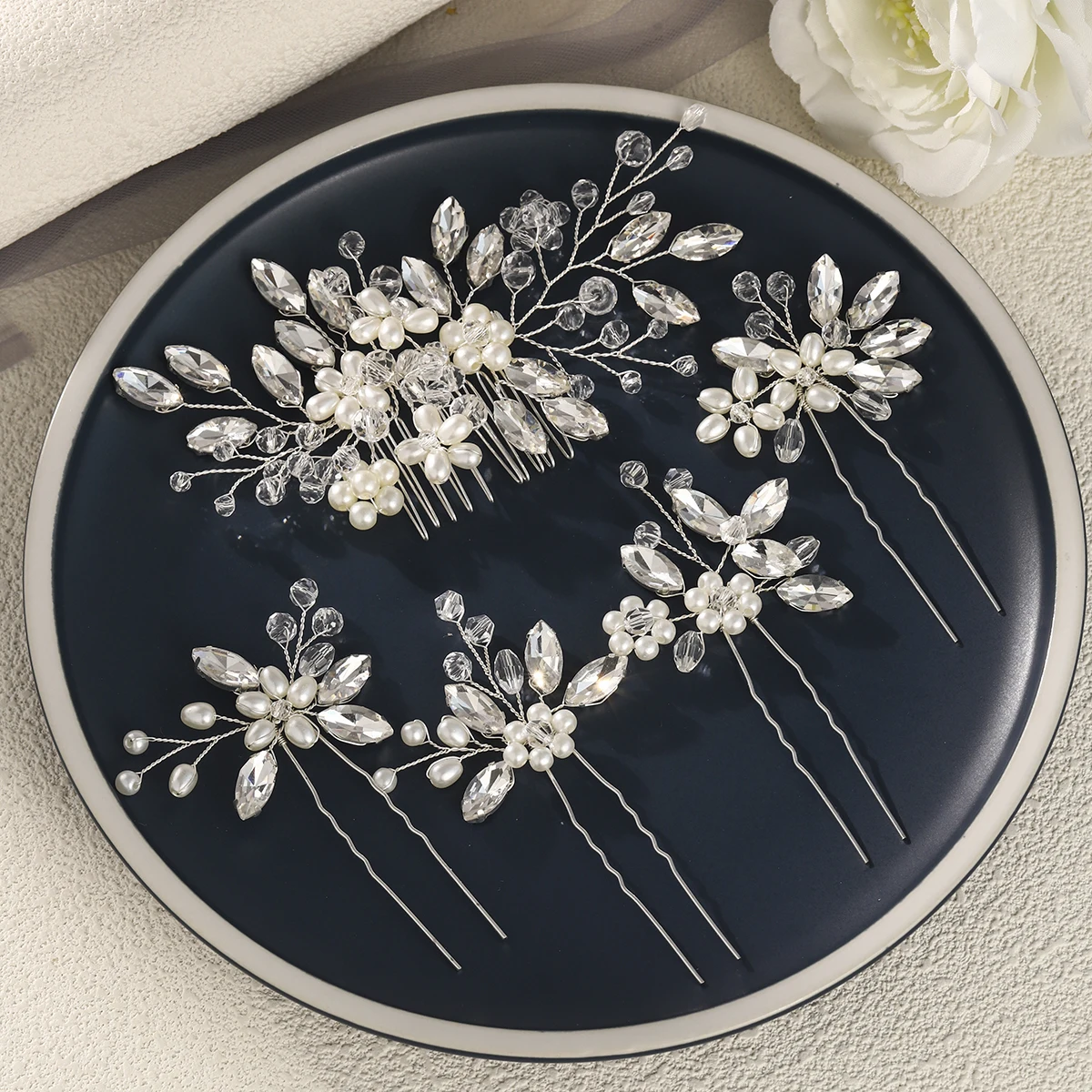 épingle cheveux mariage à fleurs