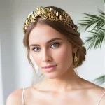 epingle cheveux mariage feuilles de laurier