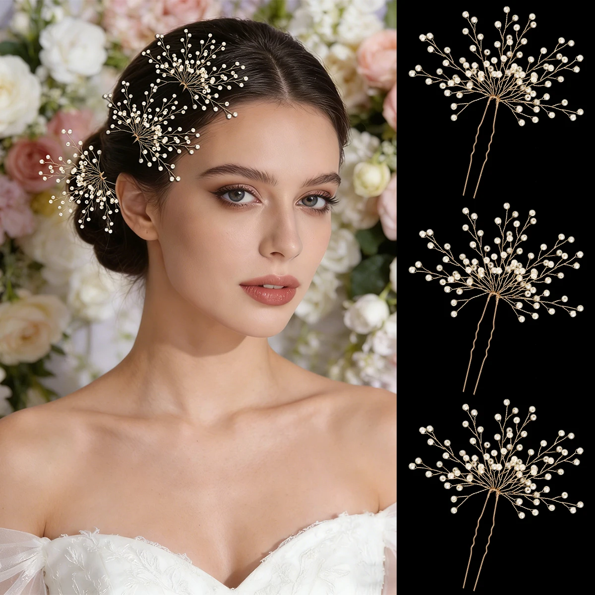 Epingle Cheveux Mariage luxueuse