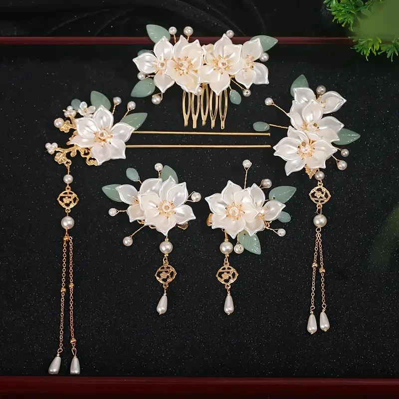 Epingle Cheveux avec motifs floraux