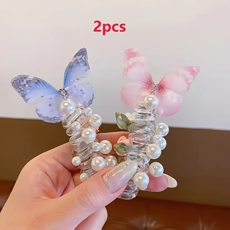 Élégant accessoire cheveux papillons