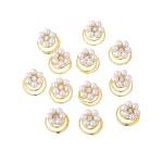 epingle cheveux spirale perle dorée