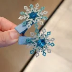 Epingle Neige Cheveux avec strass