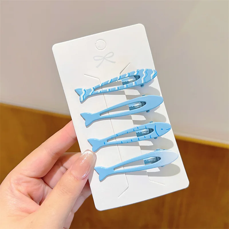 barrette chignon poissons colorés