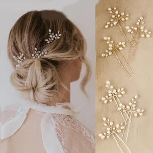 Epingle Cheveux Mariage en or