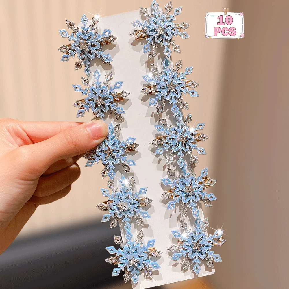 Accessoire Coiffure Flocons Bleus
