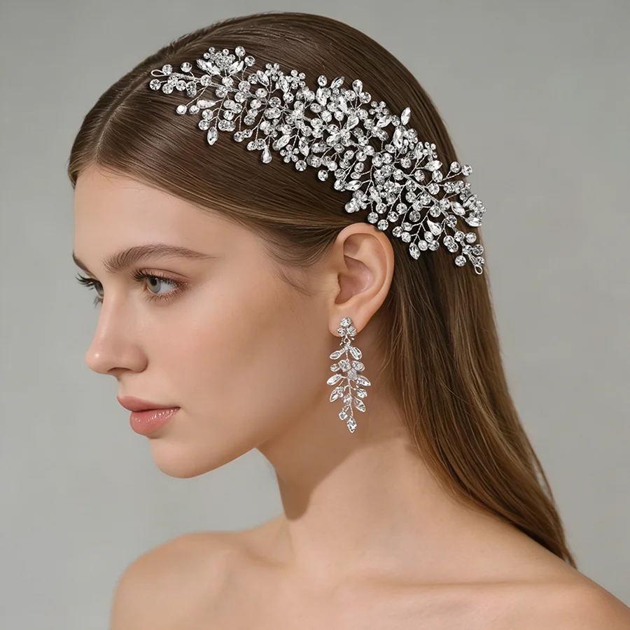 Bijou de tête cristaux pour mariage