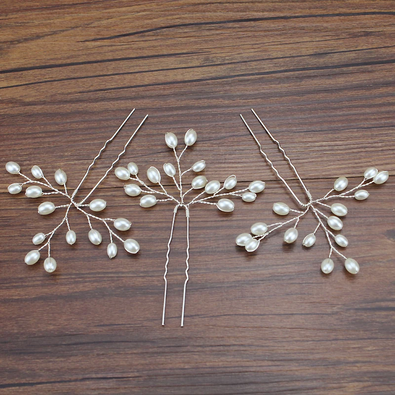 Élégante épingle cheveux argent
