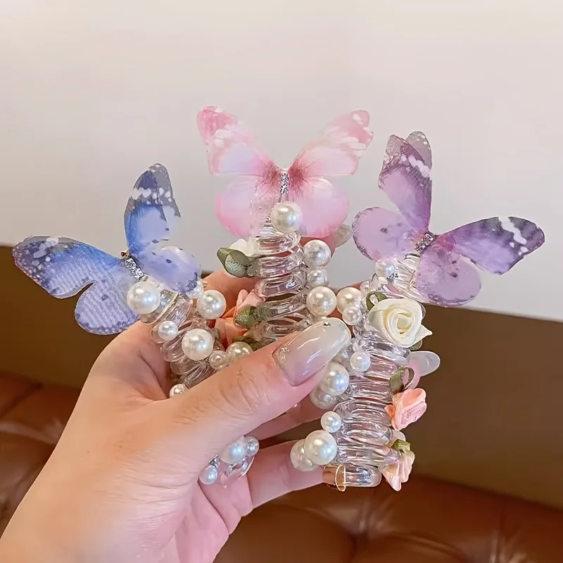Accessoire cheveux papillons féeriques