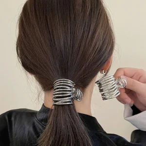 Epingle-Cheveux spirale argenté