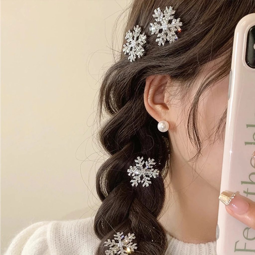 Épingle neige Cheveux